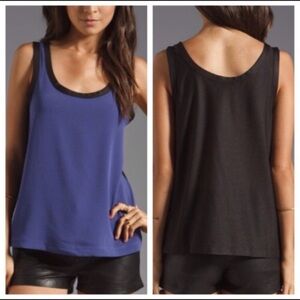 Marc by Marc Jacobs Elena Mesh Back Satin Crepe Tank Size Medium